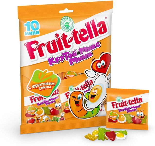 Жевательный мармелад Fruittella Крутой Микс Мини, 10 шт по 20 г