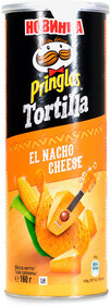 Чипсы Pringles Tortilla кукурузные со вкусом сыра начо 160г