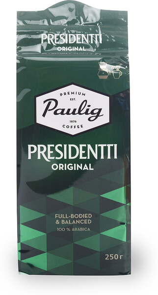 Кофе Paulig Presidentti Original молотый 250г в/у