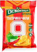 Чипсы цельнозерновые Dr.Korner кукурузно-рисовые с паприкой и чили, 50 г