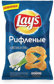 Чипсы картофельные Lays Сметана и лук 150 г