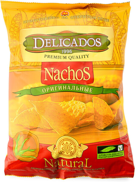 Чипсы Delicados Nachos кукурузные оригинальные 150г