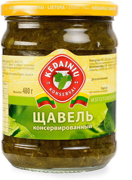 Щавель Kedainiu консервированный 480 г