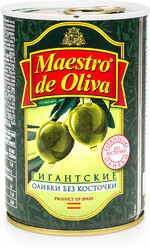 Оливки Maestro de Oliva гигант без косточки, 410 г