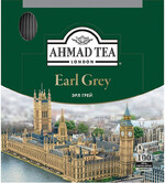Чай Ahmad Tea Earl Grey черный мелколистовой 100 пакетиков по 2 г
