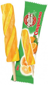 Десерт замороженный апельсиновый «Спиролло», 60г