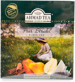 Чай Ahmad Tea Pear Strudel черный листовой 20 пакетиков по 1.8 г