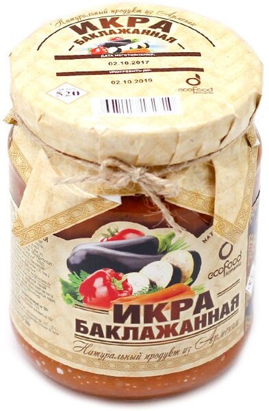 Икра баклажанная Eco food ~ 520 гр