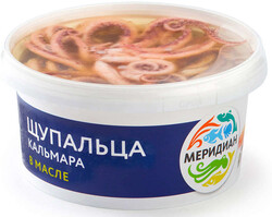 Щупальца кальмара «Меридиан» в масле, 430 г