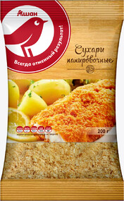 Сухари панировочные АШАН, 200 г