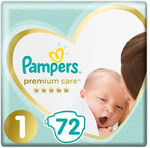 Подгузники Pampers Premium care 1 (2-5 кг) 72 шт
