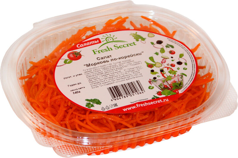 Салат морковь по-корейски Fresh Secret, 140 г