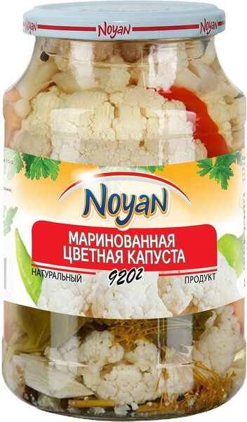 Капуста Noyan цветная мариннная , 920 гр, стекло