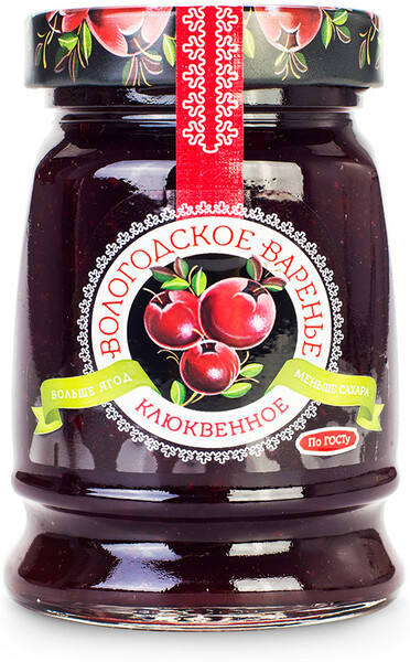 Варенье Вологодское клюквенное 370г Россия