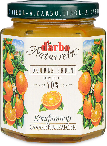 Конфитюр D'arbo Naturrein Сладкий апельсин, 200 г