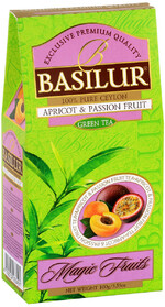 Чай абрикос и маракуйя зеленый Basilur Волшебные фрукты, 100 гр., картон