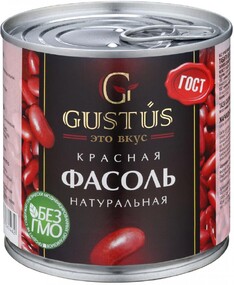 Консерва овощная Gustus Фасоль красная натуральная