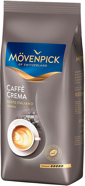 Кофе в зернах Gusto Italiano, Movenpick, 1 кг., пакет