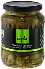 Огурчики Vegda product соленые настоящие бочковые 720 мл