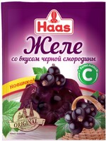 Желе десертное Haas со вкусом черной смородины с витамином С 50 г