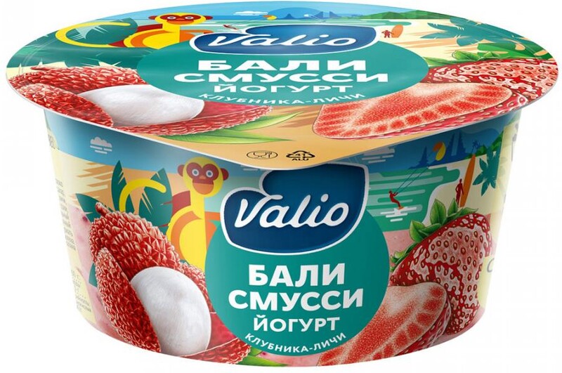 БЗМЖ Йогурт/смусси Valio Бали смусси 2,6% 140г