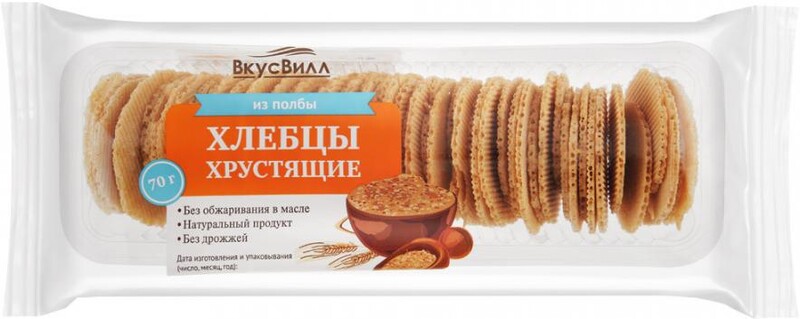 Хлебцы из полбы ВкусВилл 70 г