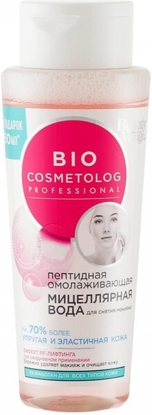 Вода мицеллярная Фито Косметик BioCosmetolog пептидная омолаживающая 260 мл