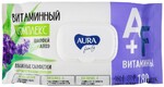 Влажные салфетки Aura Family с антибактериальным эффектом big-pack 180 штук