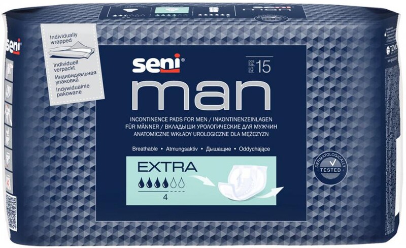 Прокладки урологические Seni Man extra для мужчин 15 штук