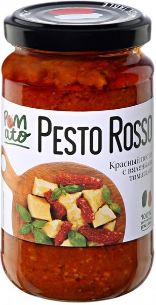 Соус Pomato красный песто с вялеными томатами 190г