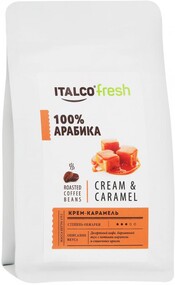 Кофе Italco Cream & caramel ароматизированный в зернах 175 г
