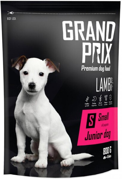 Корм для щенков Grand Prix Small Junior Ягненок 800г