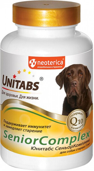 Витамины Unitabs Senior Complex UT c Q10 100 таб для собак