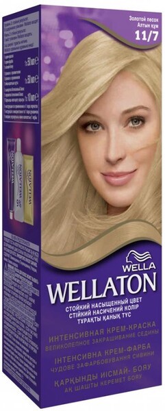 Крем-краска для волос Wella Wellaton Интенсивная 11.7 золотой песок 110 мл