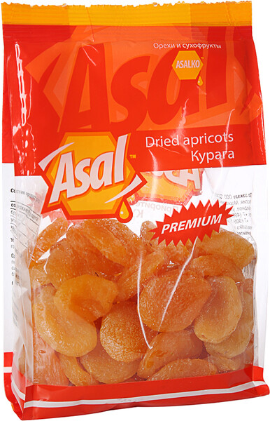 Сухофрукты курага, ASAL, 400 г, Россия