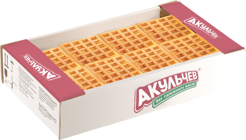 Вафли Акульчев Венские Сливочные 520г