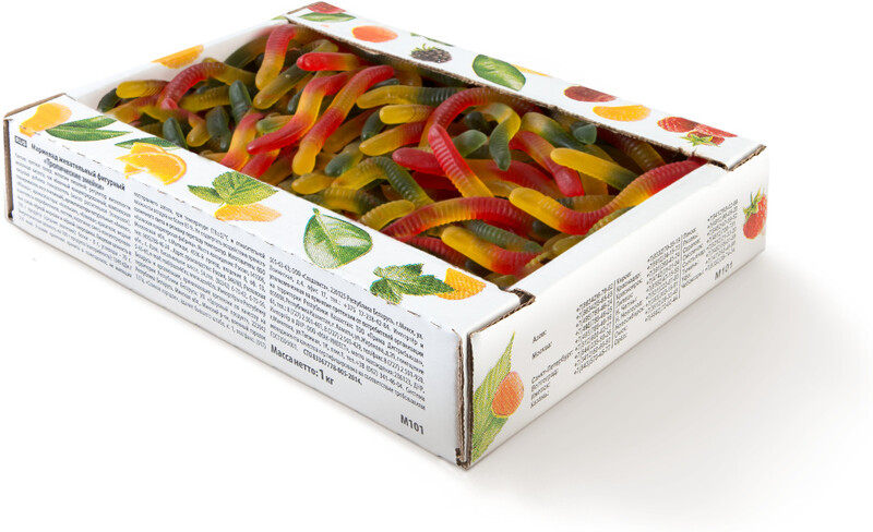 Мармелад жевательный фигурный «Тропические змейки», 1 кг