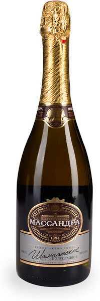 Вино игристое Массандра белое полусладкое 0,75 л