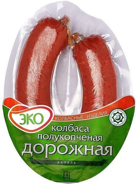 Колбаса ЭКО Дорожная кольцо из мяса птицы, 300 гр., вакуум