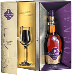 Коньяк Courvoisier VSOP 0.7 L в подарочной упаковке + бокал