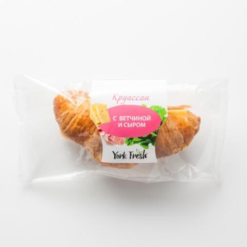Круассан York Fresh с ветчиной и сыром, 115 г