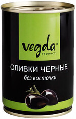 Оливки Vegda product черные без косточки 300 мл