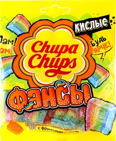 Мармелад жевательный CHUPA CHUPS Фансы c фруктовым вкусом, 70г Россия, 70 г