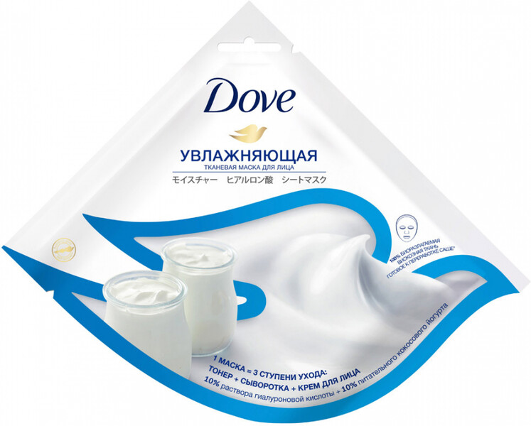 Тканевая маска для лица Dove «Увлажняющая»,1 шт