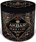 Чай Akbar Акбар BLACK GOLD 100 гр., черный круп.лист, пластик.банка (6)