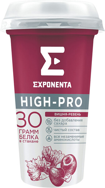 Напиток Exponenta High Pro кисломолочный вишня-ревень 250г
