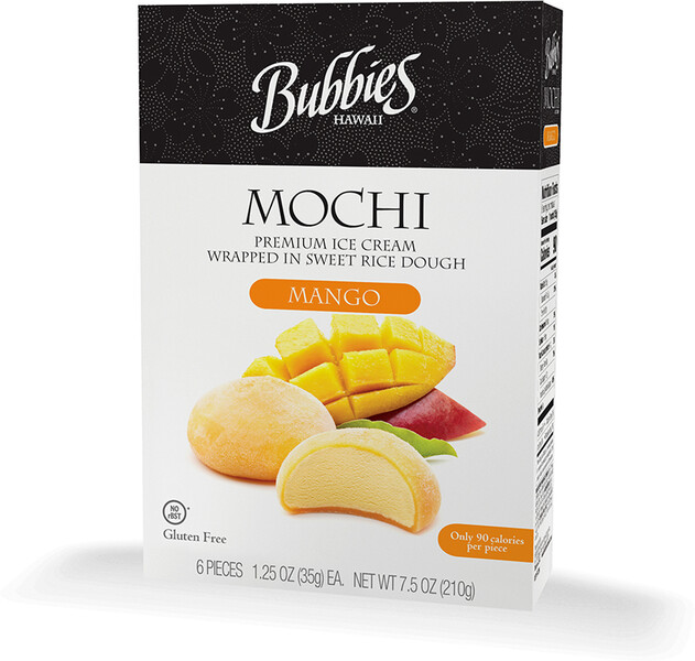 Мороженое сливочное Bubbies  MOCHI вкус манго 210г США, БЗМЖ