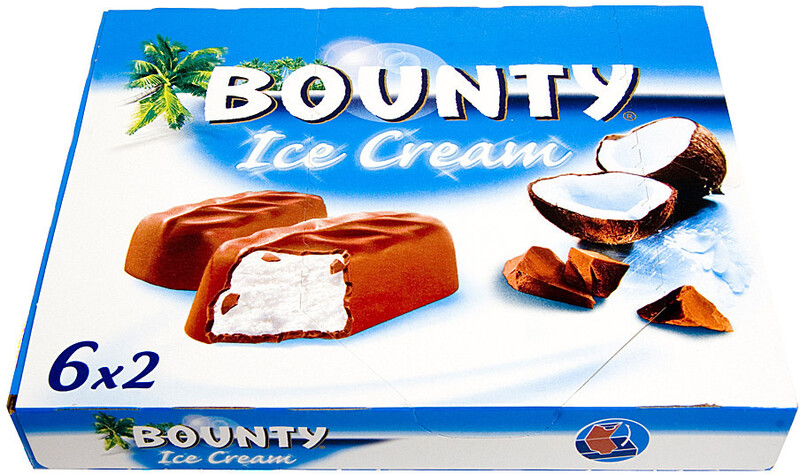 Мороженое молочное Bounty кокос в шоколадной глазури 235 г бзмж