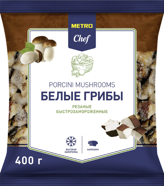 METRO Chef Грибы белые резаные, 400 г