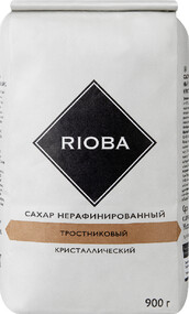 RIOBA Сахар тростниковый кристаллический, 900г